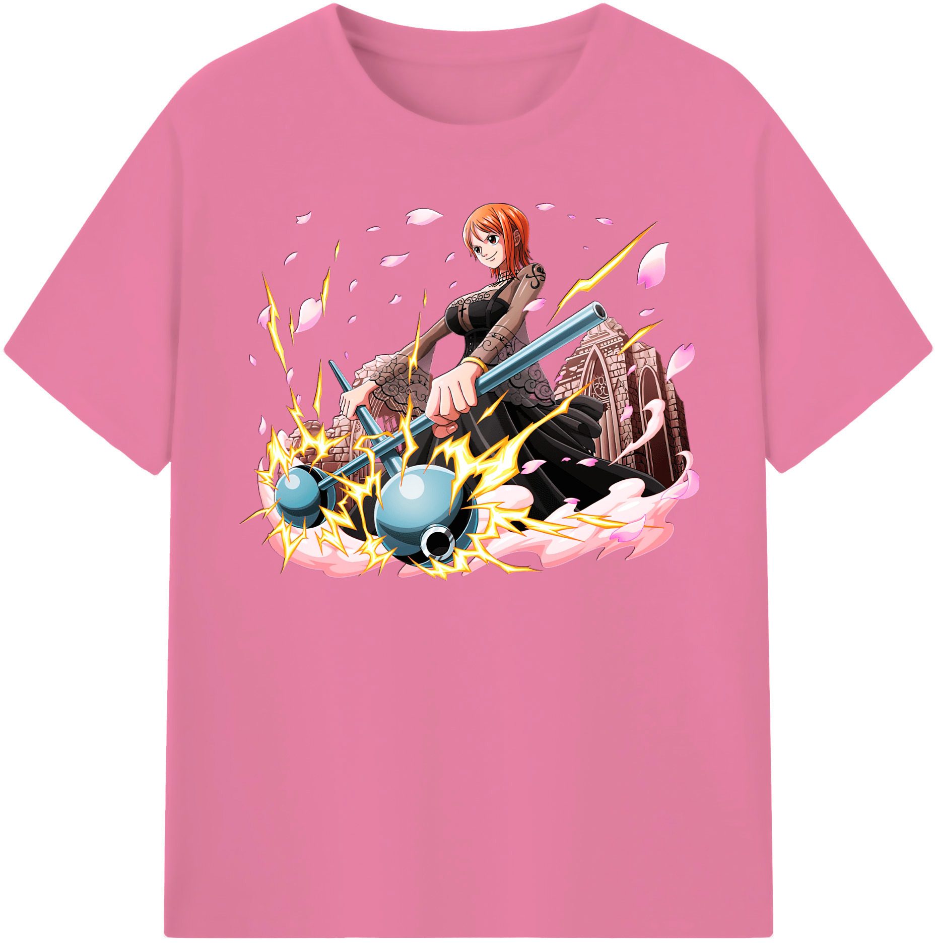 ワンピース ナミ ONE PIECE Nami 綿100％半袖Tシャツ（フロントプリント）